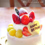 ２段ケーキでHappyBirthday♪