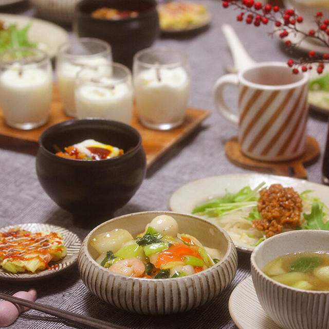 【献立】ビビンバと中華丼とお好み焼きと。～コープ生活始めてみました！～