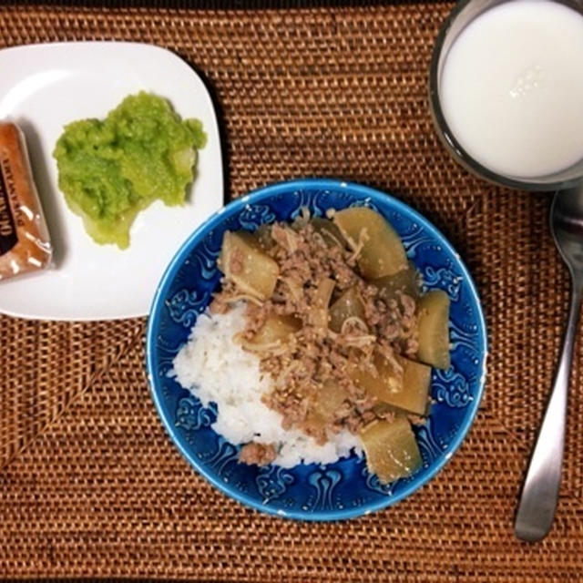 【寝坊！朝ごはん】大根と挽肉のトロトロ煮