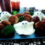 ハロウィンのおばけちゃん肉団子