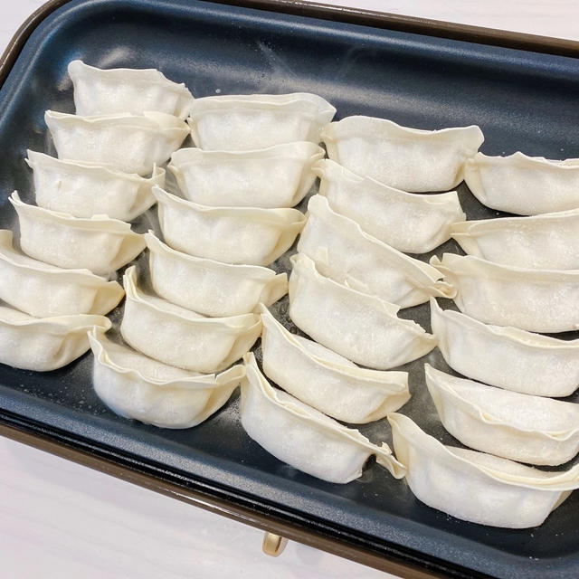 ペロッと完食！<コストコ>餃子。オススメ！味変タレ♡