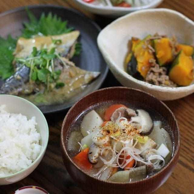 ほっとする和食　☆　鯖の味噌煮と献立の日♪