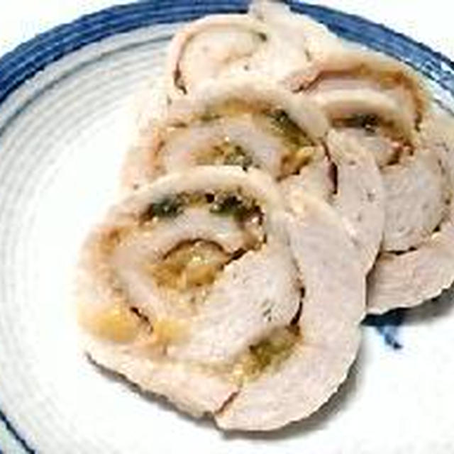 トリムネ肉のネギ味噌ロール