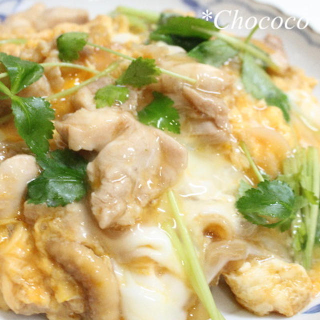 親子丼　一人分　レシピ