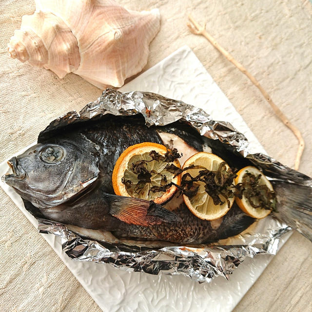 【動画レシピ】魚で健康♪メジナの鶏ガラレモン焼き