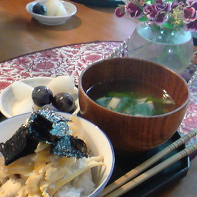 今朝は親子丼♪