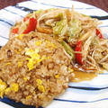 チャーハンのピリ辛もやしあんかけ添え（レシピ付）