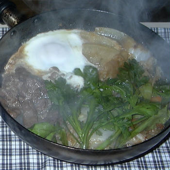 フライパンすき焼き。