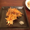 人参のかき揚げとうどん