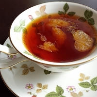 みかんジンジャーブランデーで生姜紅茶♪ティーロワイヤル
