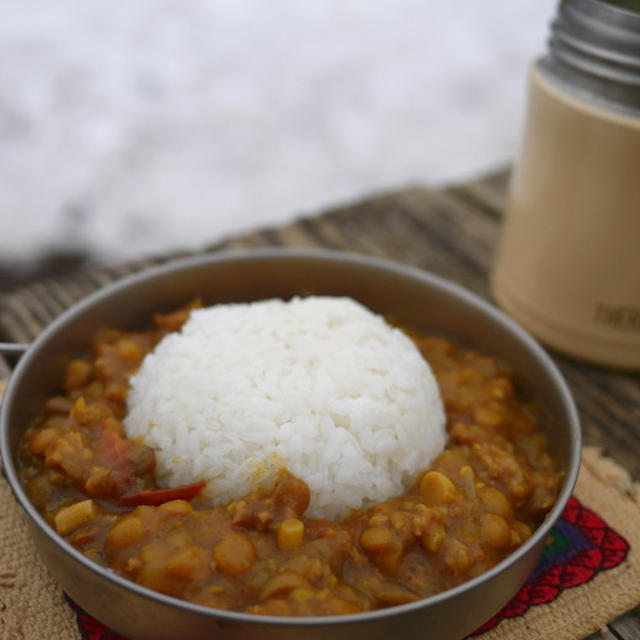 [(食材)豚肉][(食材)レンズ豆][(食材)トマト][『肉料理』]レンズ豆と挽き肉のカレー