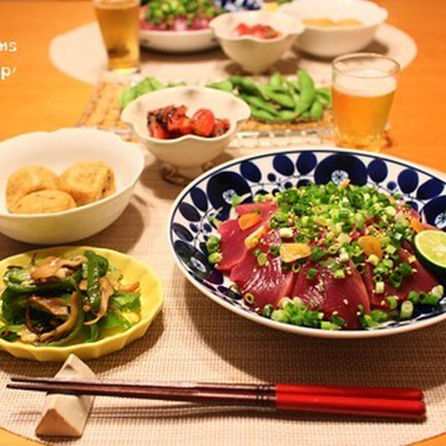 『とろかつお』とストウブで『小さいおかず』の献立。