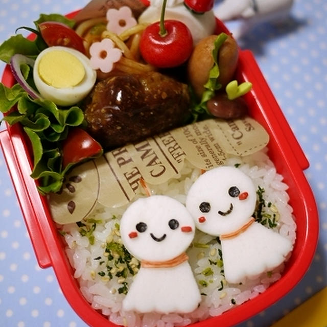 カフェ風？てるてるぼうずのお弁当