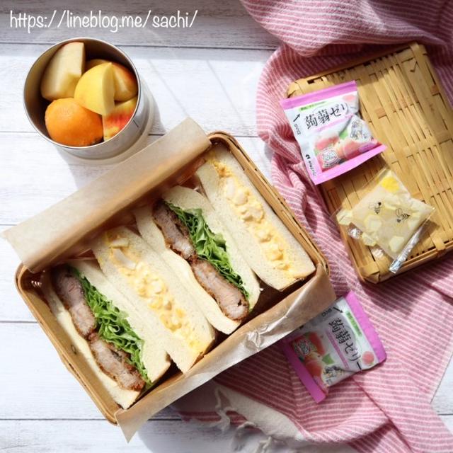 息子の＊カツサンド弁当♡【#お弁当】