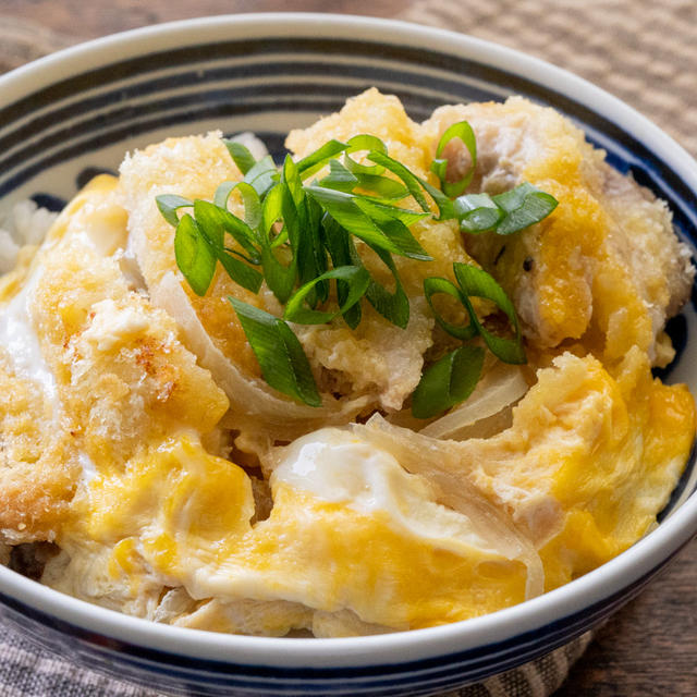 【春休み簡単ごはん！】揚げないとんかつでレンジカツ丼