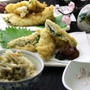 ささ身と紫蘇のフライ。梅干しは後添え方式。