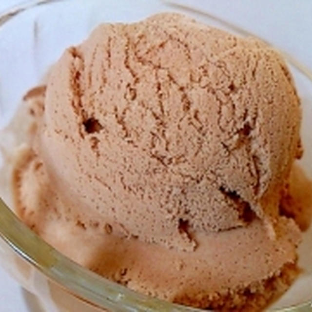 アイスクリームメーカーとミキサーのチョコアイス