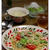 春野菜とカニのサラダ風パスタ。