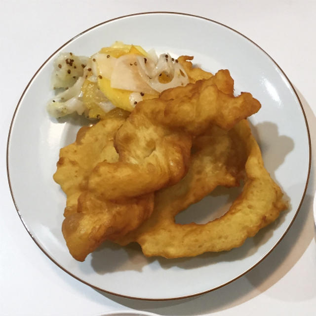 油条と油餅を作ってきました！
