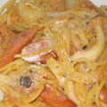 わたりがに缶のパスタ