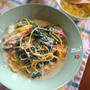 ほうれん草のクリームパスタ