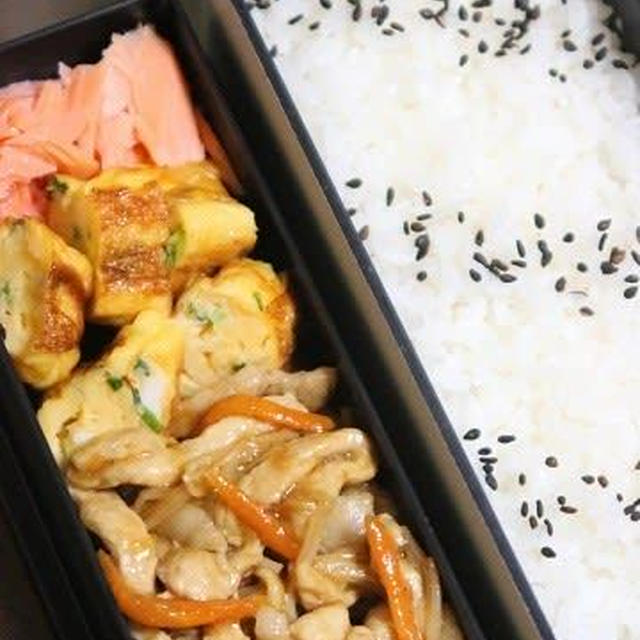 5月24日　　豚肉と エノキの とろみ炒め弁当