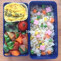 忙しい朝に♪冷凍食品を使って時短弁当