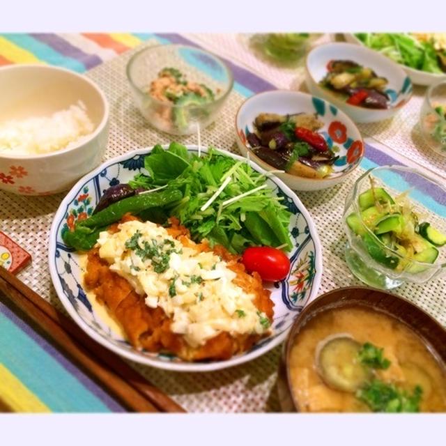 チキン南蛮のばんごはんと、揚げ物のこと。