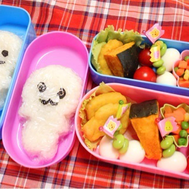 白いなめこ　マサル　のお弁当