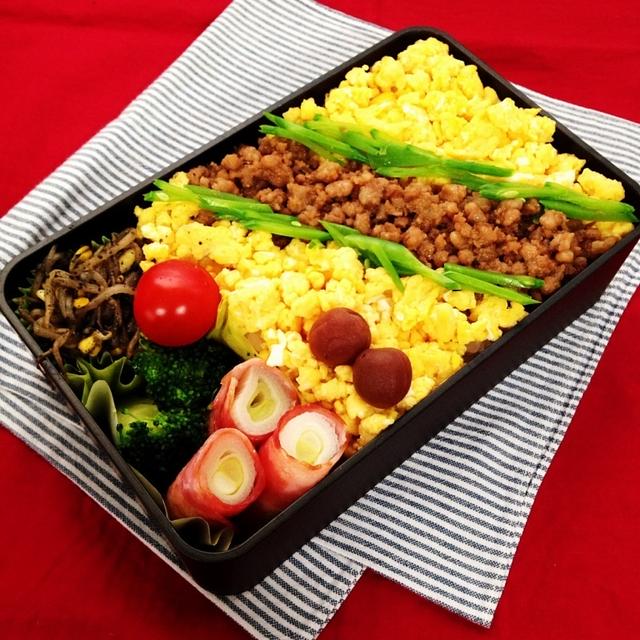 高1男子のお弁当 『豚そぼろ』