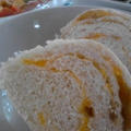 朝食　『ミネストローネ』『カボチャメープルパン』