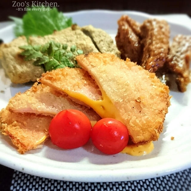 寄せ集めの残り物オンパレードなプレートで晩ご飯。