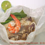 簡単ごちそう、鯛と季節の野菜の紙包み蒸し