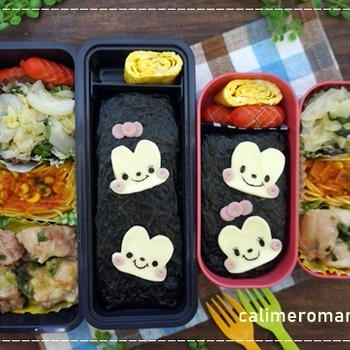 【息子と娘のオベントウ】　ミキミニのお弁当