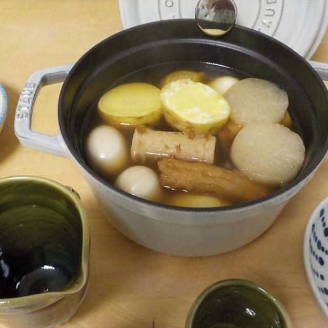 市販のおでんプラスじゃがいも＆ストウブでゆで卵