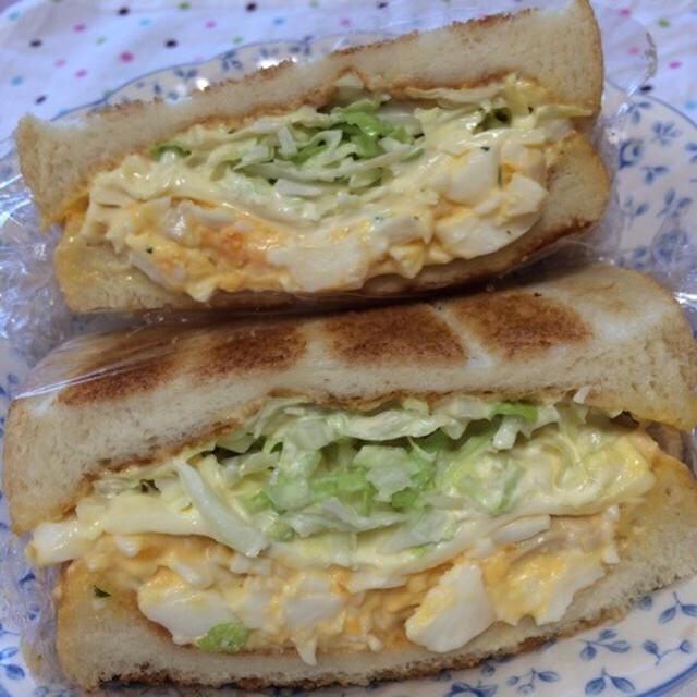 卵とチーズのサンドイッチ！