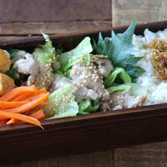 シンプルにうまっ！豚こま肉とキャベツの塩ダレ炒め弁当