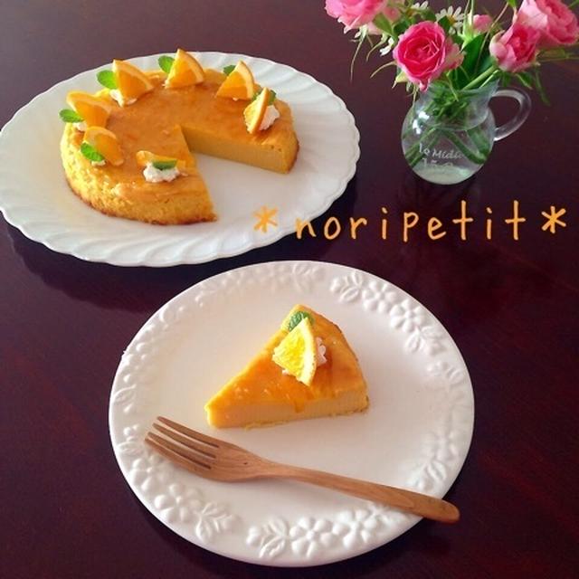 簡単♡ミキサーde混ぜて焼くだけ♡オレンジ香るさつまいもケーキ♡と逆玉タイプ⁉︎