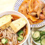 1本のオクラを家族6人で分ける(笑)夕ご飯こんな感じになりました＾＾