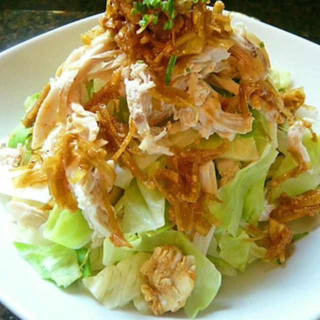 キャベツで作る棒棒鶏（バンバンジー）