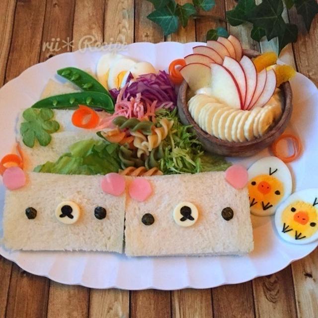 コリラックマのサンドイッチ＊