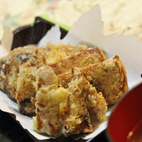 豆腐と野菜の生姜焼きの天ぷら　