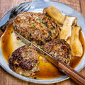 大葉たっぷりで作る豆腐ハンバーグ&「麺づくり鶏だし塩」は麺が美味しい