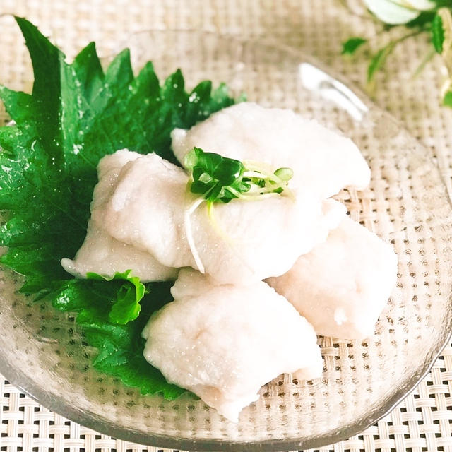 チュルンと鶏胸肉で水晶鶏