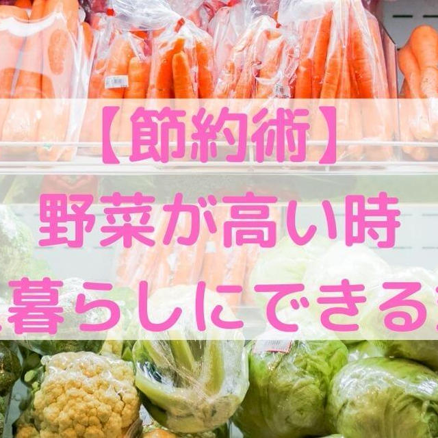 【節約術】野菜が高い時はどうする？一人暮らしにできる対策