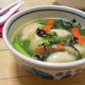 簡単！！市販の冷凍　大阪王将 ぷるもち水餃子を使って中華スープの作り方/レシピ
