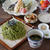 茶そばで天ざるの晩ごはん