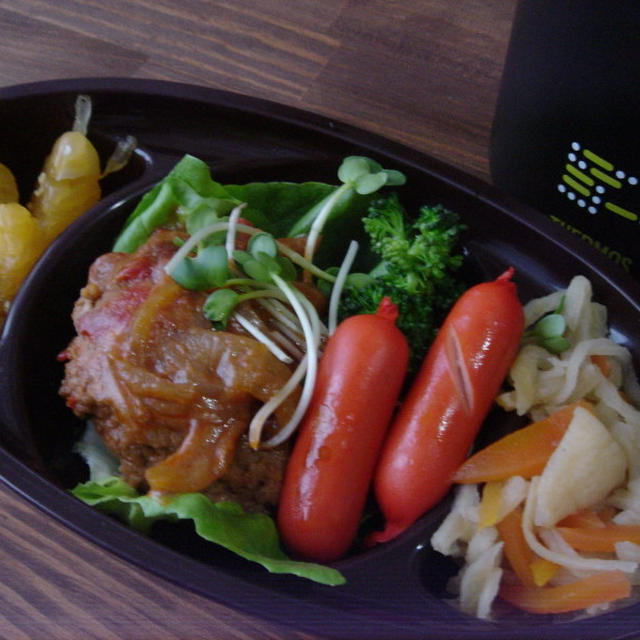 ソーラー式ＬＥＤライトと今日のお弁当