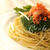 鮭とほうれん草ソースのパスタ
