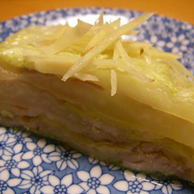 ミルフィーユ風に、白菜と豚肉の重ね蒸し